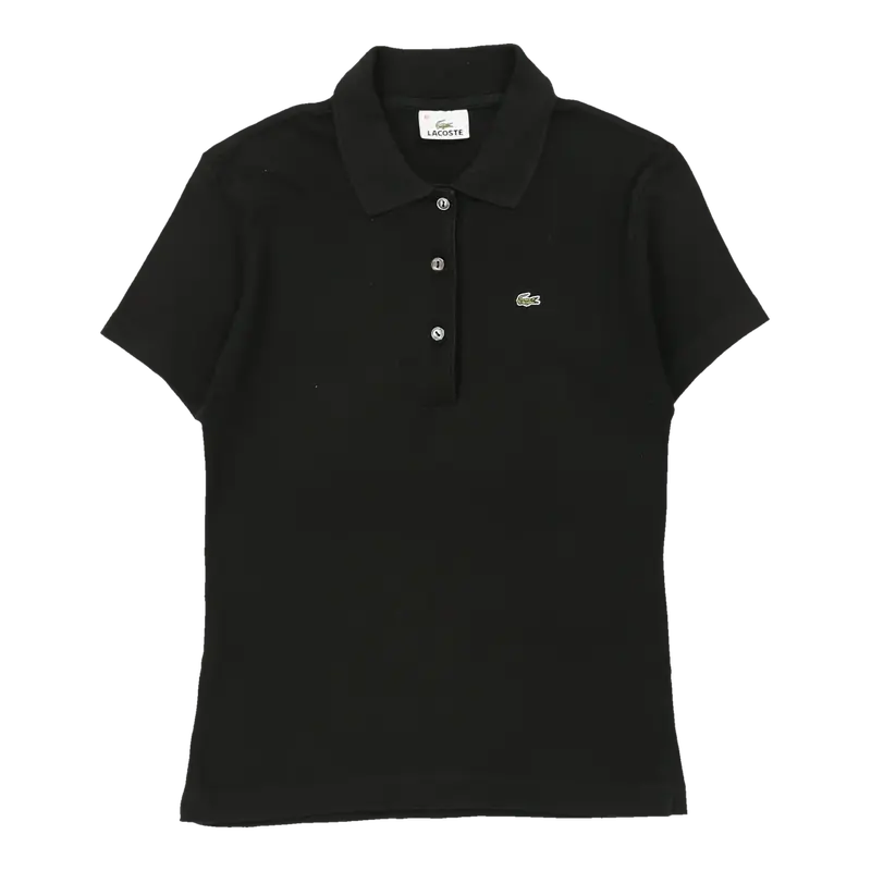 Lacoste Polo Shirt - Medium Black Cotton | Size: medium