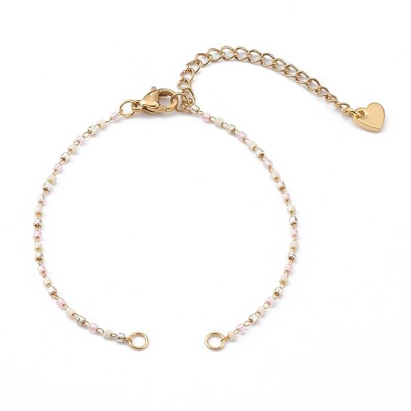 Glass Seed Beaded Link Bracelet Making