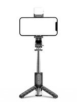 360-Rotatable Selfie Stick Tripod, Rechargeable Smart Face Tracking Tripod with 1 Fill Light, Auto Face Tracking Phone Holder...