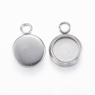 Tarnish Resistant 304 Stainless Steel Pendant Cabochon Settings