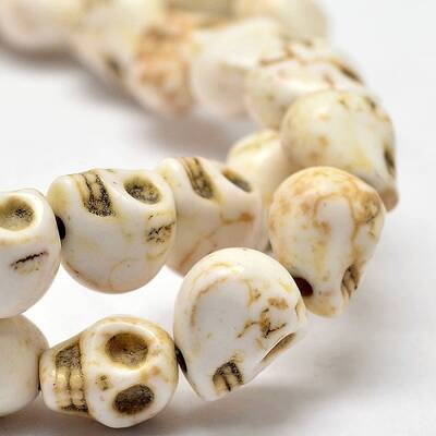 Dyed Synthetic Turquoise Bead Strands