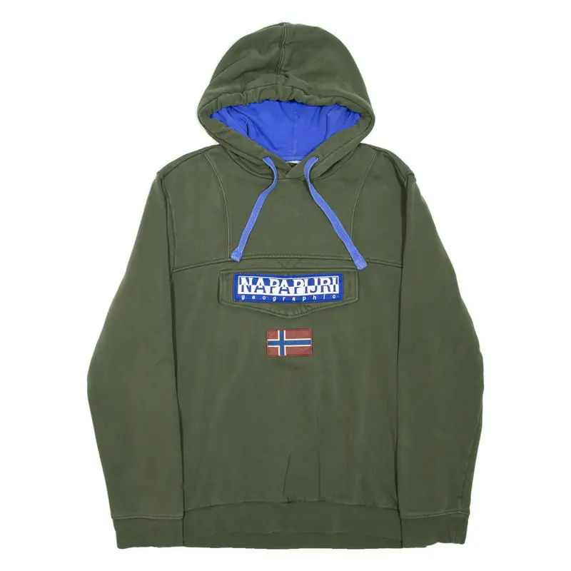 NAPAPIJRI Mens Green Hoodie XL