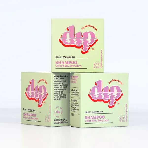 Dip Shampoo Triplet: Rose & Matcha Tea - Full Size