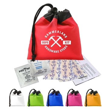 250 Custom Cinch Tote First Aid Kit 2 - FDA Compliant