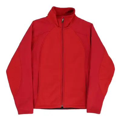Vintage L.L.Bean Zip Up - Small Red Polyester