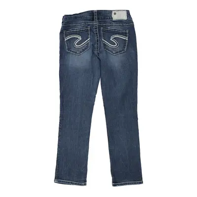 Age 10 Silver Jeans - 28W 26L Blue Cotton