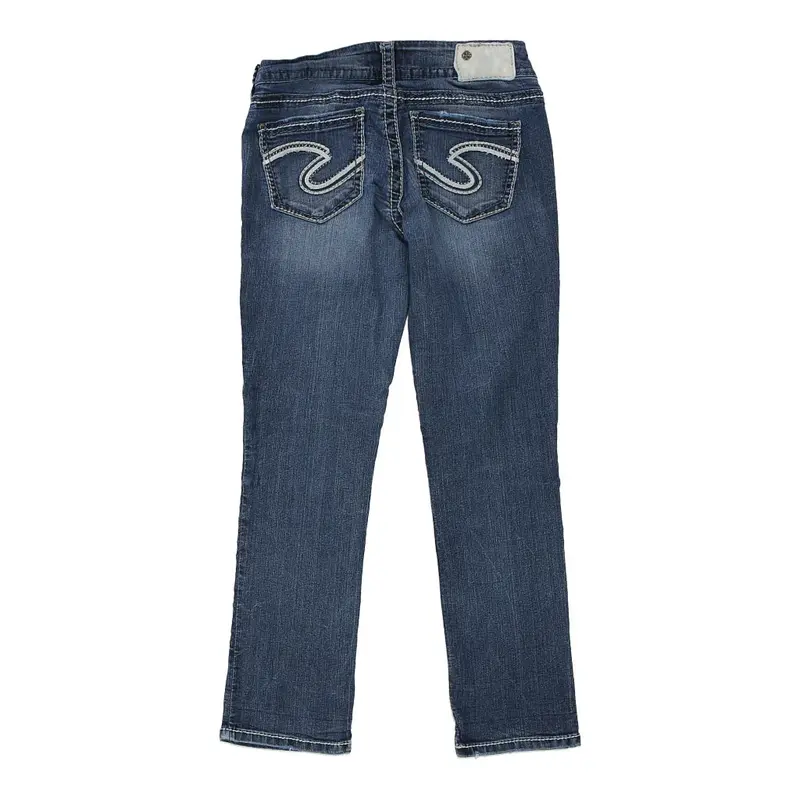 Age 10 Silver Jeans - 28W 26L Blue Cotton