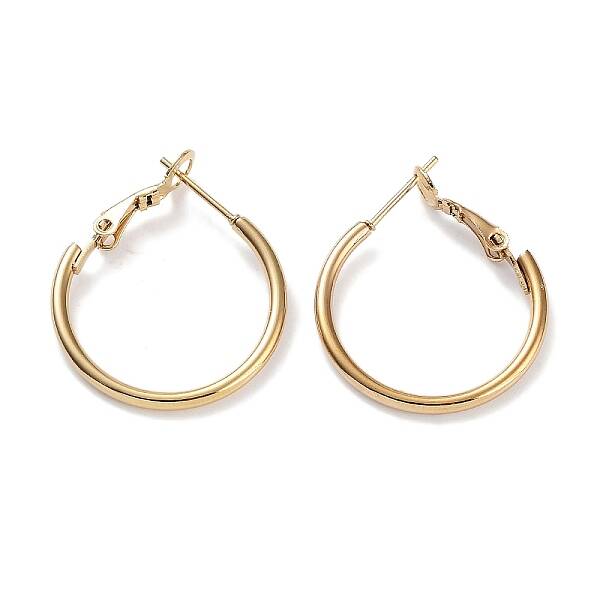 Ring 304 Stainless Steel Hoop Earrings for Women Men
