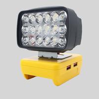 Flood Work Light, Working LED Lights for DeWalt 20V Lithium Battery, 15LED 1500LM Adjustable Portable Flood Lamp for Job S...