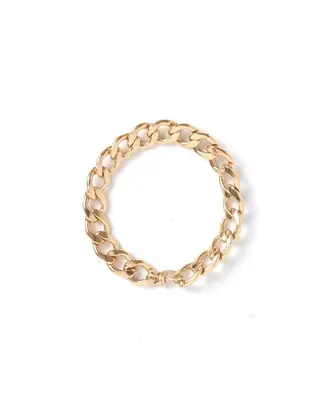 Braided Chain Ring | Metal Color: Gold | Size: 6