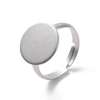 Non-Tarnish 304 Stainless Steel Pad Ring Settings