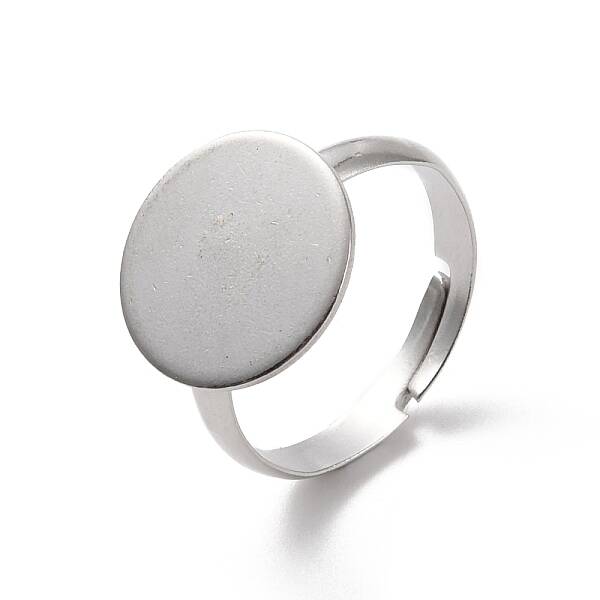 Non-Tarnish 304 Stainless Steel Pad Ring Settings