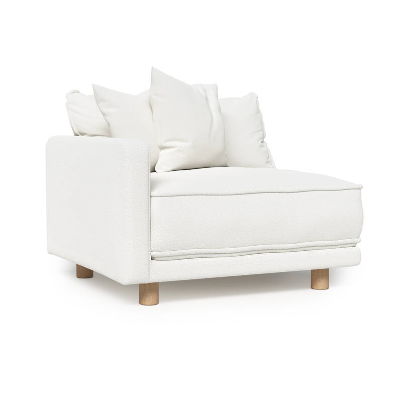 Oslo Sectional Left Side End Piece (Pearl)