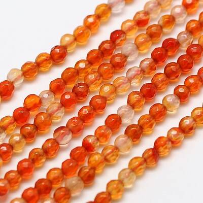 Natural Carnelian Bead Strands