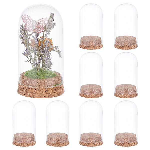 10Pcs Glass Dome Cover