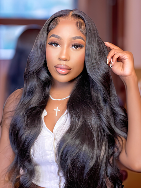 UNice Put On And Go 6x4.5 / 5x5 Pre Cut Lace Body Wave Wig One Step Install Air Wig