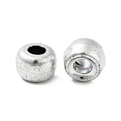 Plated Acrylic European Beads