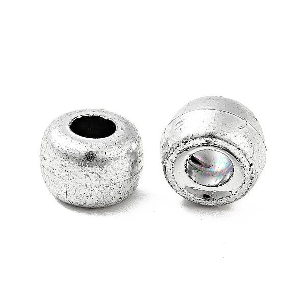 Plated Acrylic European Beads
