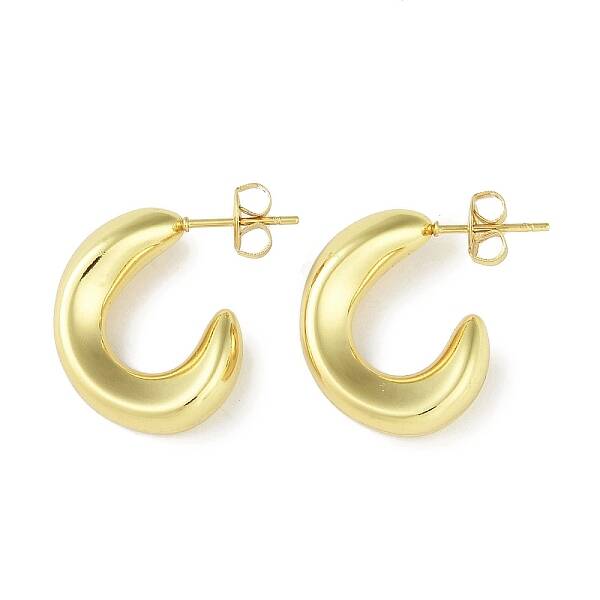 Ion Plating(IP) 304 Stainless Steel Stud Earrings for Women