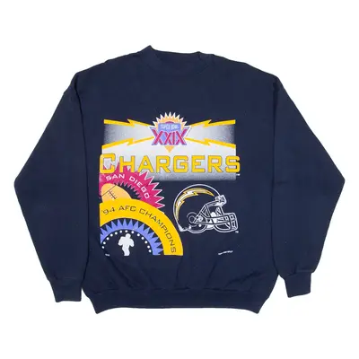 TULTEX San Diego Chargers Mens Sweatshirt Blue 90s USA L