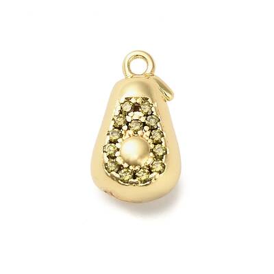 Brass Micro Pave Cubic Zirconia Pendants