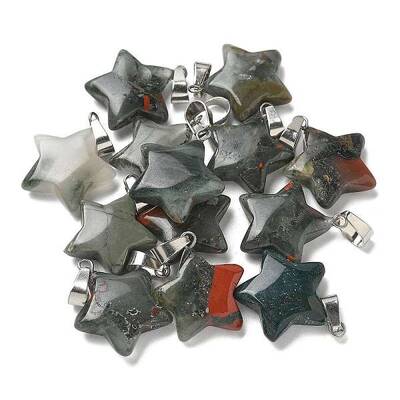Natural Bloodstone Pendants