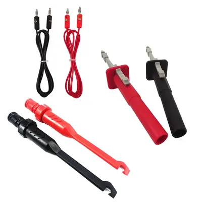 Car Circuit Test Clip, 1 Pair Multipurpose Insulated Piercing Probe Clip, Automotive Circuit Inspection Diagnostic Tool, Tes...