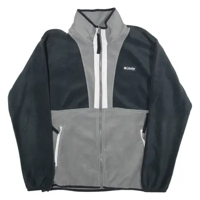 COLUMBIA Mens Fleece Jacket Grey L