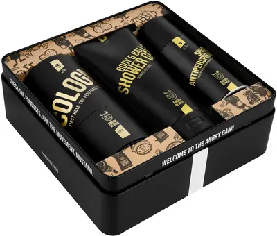 Angry Beards Legendary Jask Saloon 3 Piece Men's Gift Set