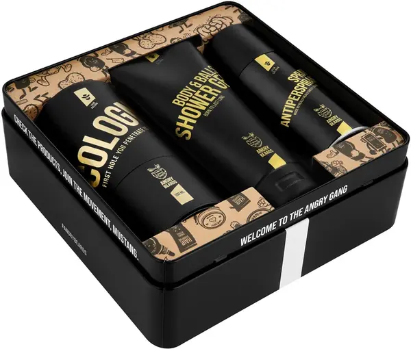 Angry Beards Legendary Jask Saloon 3 Piece Men's Gift Set