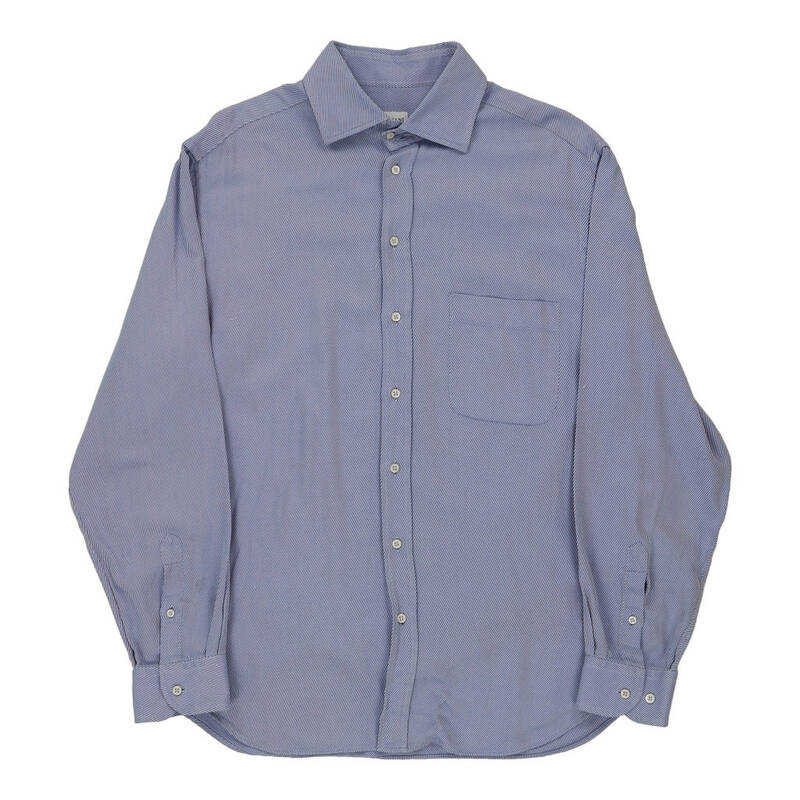 Armani Shirt - XL Blue Cotton Blend