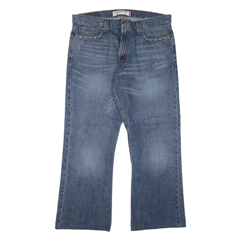 LEVI'S 527 LOW Jeans Mens Blue Regular Bootcut W36 L30