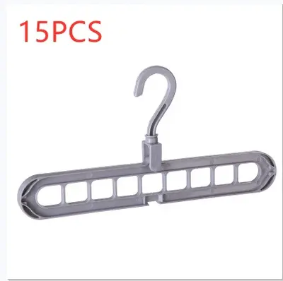 9-hole Clothes Hanger Organizer Space Saving Hanger | Color: Gray15PCS