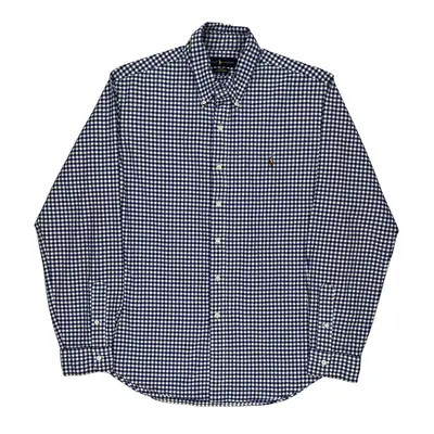 Ralph Lauren Slim Fit Shirt - XL Blue Cotton | Size: x-large