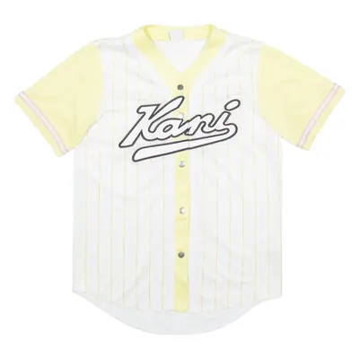 KARL KANI Mens Jersey White USA V-Neck S