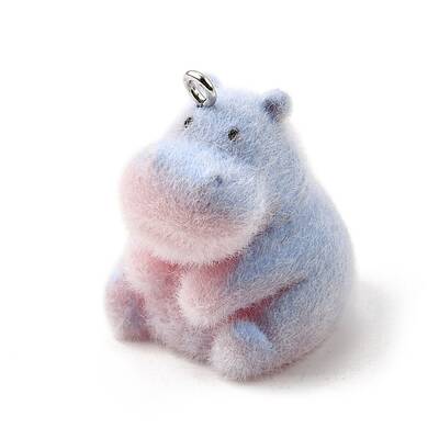 Flocky Opaque Resin Pendants