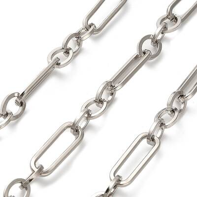 304 Stainless Steel Paperclip & Rolo Chains