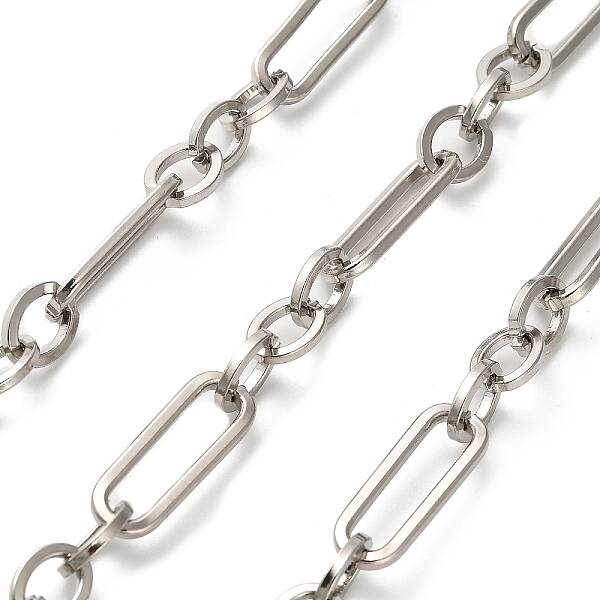304 Stainless Steel Paperclip & Rolo Chains