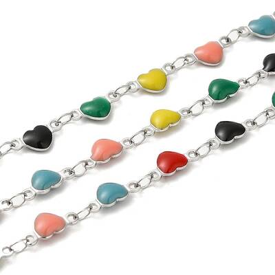 304 Stainless Steel Heart Link Chain