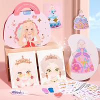 JarMelo Diamond Painting Kits & Princess Glam Magic Kit Foil Art Papercraft Makeup DIY Activity,Dress Up Sticker Books,Toys f...