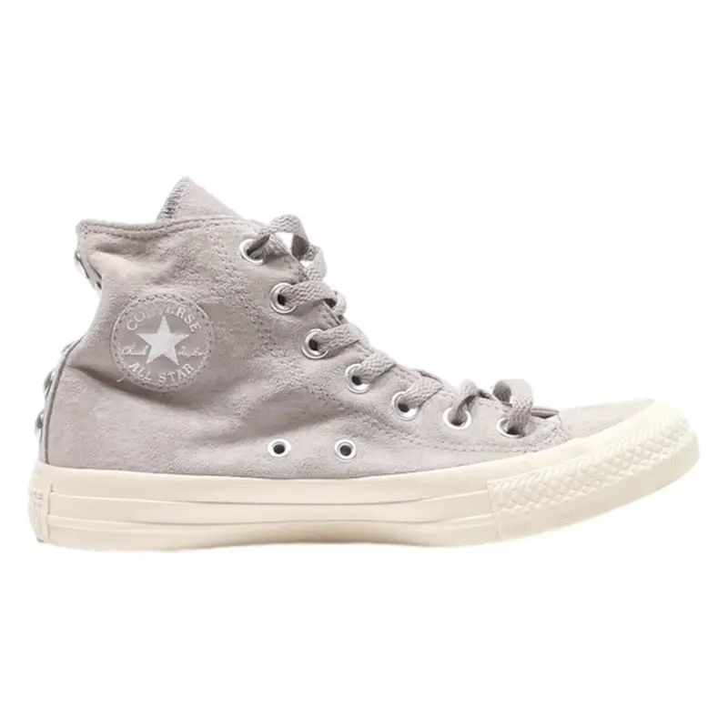 CONVERSE High Top Trainers Grey Canvas Womens UK 4