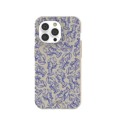 London Fog Blue Lobster iPhone 14 Pro Case