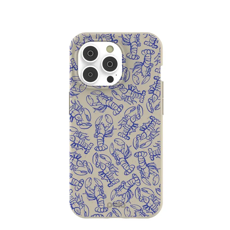 London Fog Blue Lobster iPhone 14 Pro Case