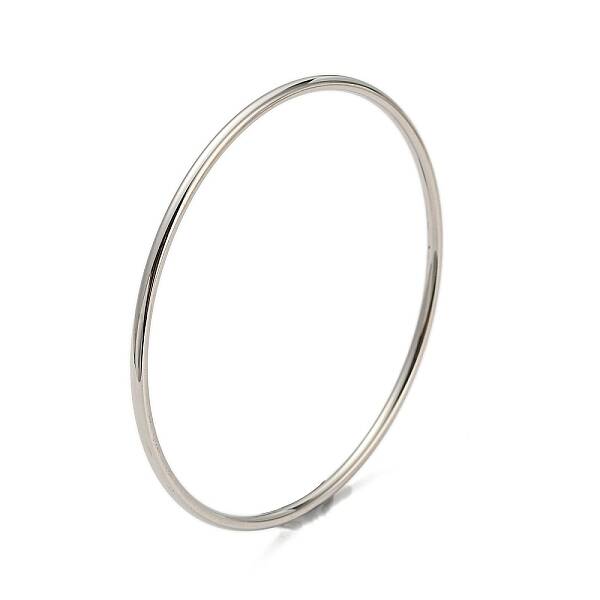 Non-Tarnish 304 Stainless Steel Simple Plain Bangle for Women