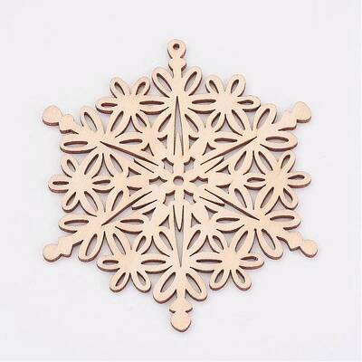 Undyed Wooden Pendants