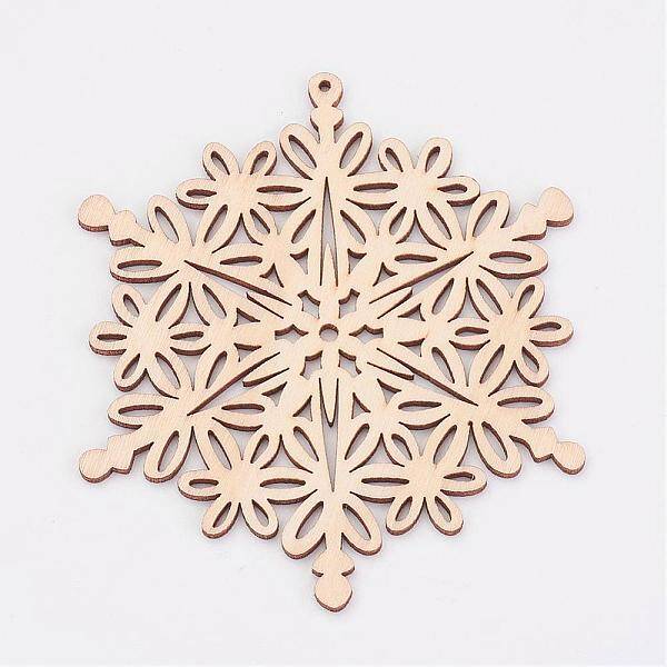 Undyed Wooden Pendants