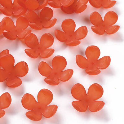 Frosted Acrylic Bead Caps