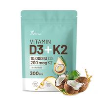 Vitamin D3 K2 Supplement Softgels | Natural Nutritional Supplements | Enhanced Energy & Health Support | Potent Botanical For...