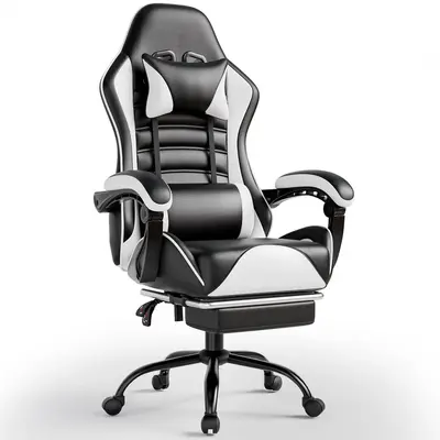 【Bellemave】acing Video Backrest and Seat Height Recliner Gaming Office High Back Computer Ergonomic Adjustable Swivel Cha...