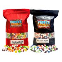 Best Value Bundle - 2 Pounds Freeze Dried Candy Skittlezz (Original Rainbow Munch & Wild Berry Munch) Original \